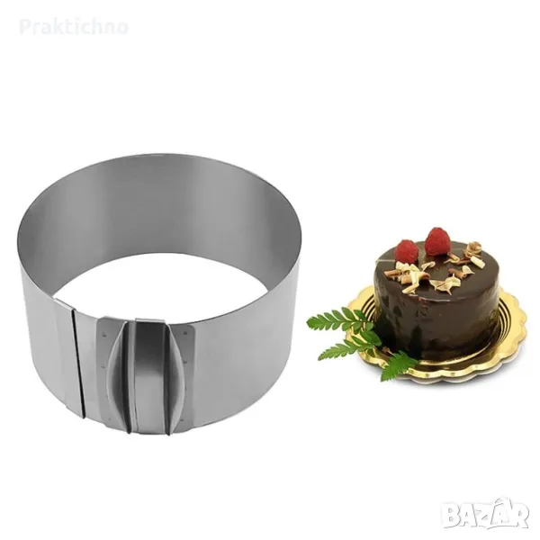 Метална Форма Висока 10см за Блатове с Регулируем Механизъм / Ринг за Оформяне на Блат, снимка 1