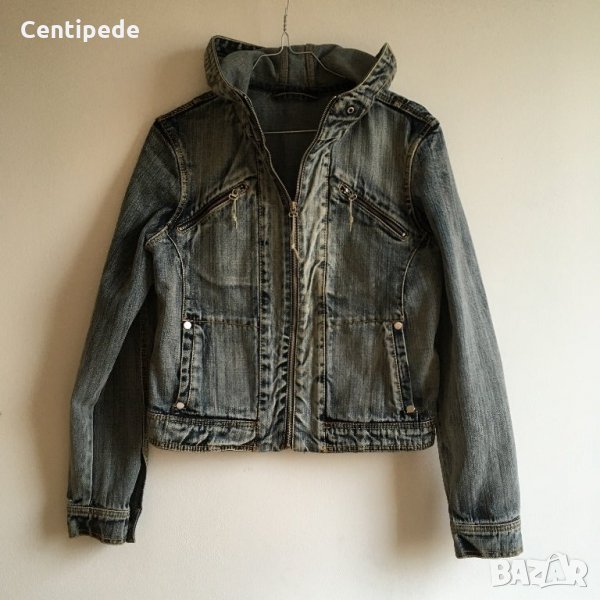 Дънково яке с качулка Sasch, снимка 1