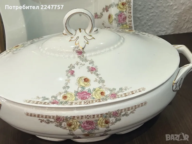 Терин с купа стар порцелан Bavaria, снимка 1