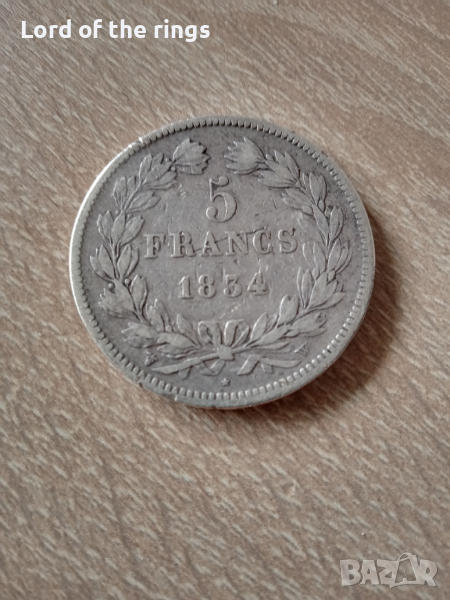 5 франка 1834 W Франция, снимка 1
