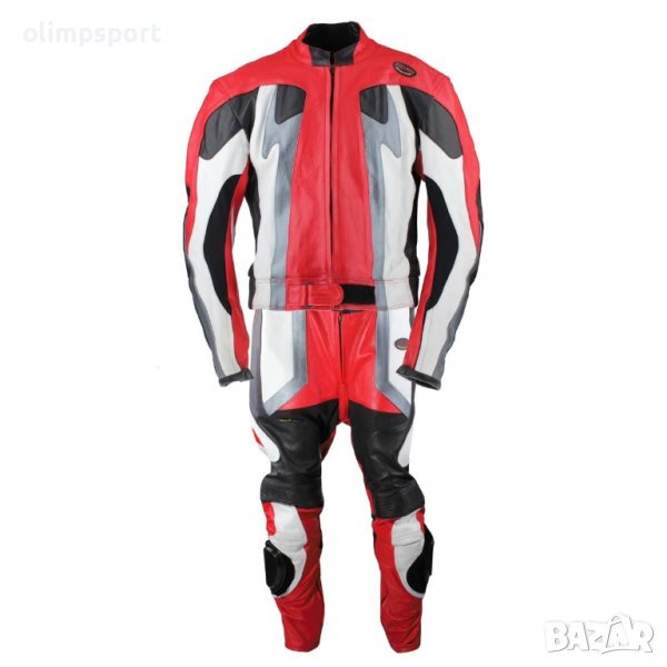 Костюм за мотор 625 Размер S M L XL Висококачественият кожен костюм за мотор от две части   е израбо, снимка 1