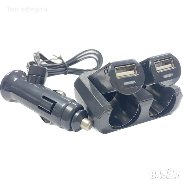 Разклонител за запалка 2-ка+2-USB PG150, снимка 1