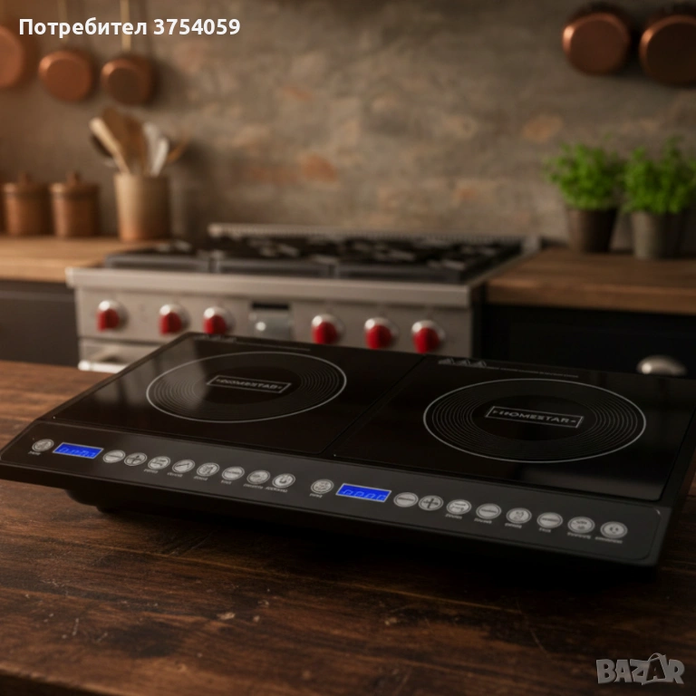 Двоен индукционен котлон Home Star HS-IND2002, снимка 1
