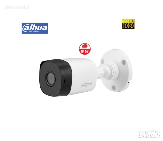 DAHUA FullHD 2 Megapixel True Day&Night HDCVI 4в1 водоустойчива булет камера 1080P, снимка 1
