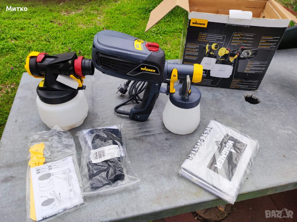 Електрическия пистолет за боядисване на латекс и блажни бои на Wagner W570 Flexio е с мощност 630 W , снимка 1