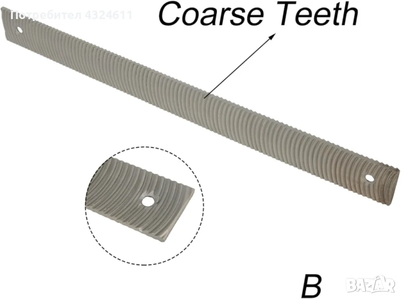 Пила без опашка, PFERD, Швейцарски тип, извито нарязване, изпъкнала форма, грубост #00, 14" PFERD, снимка 1