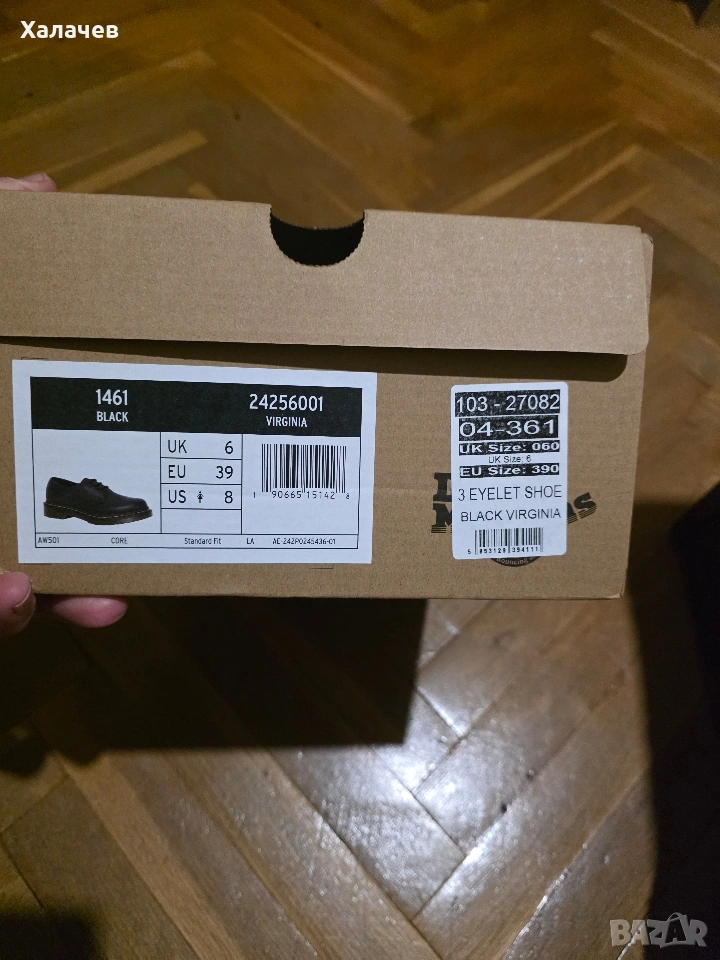 Кожени обувки от марката Dr. Martens в черен цвят., снимка 1