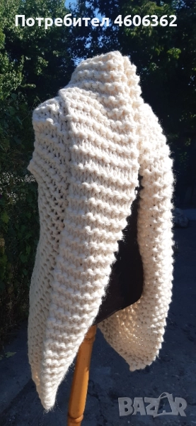 ръчно изплетен елек м размер, снимка 1