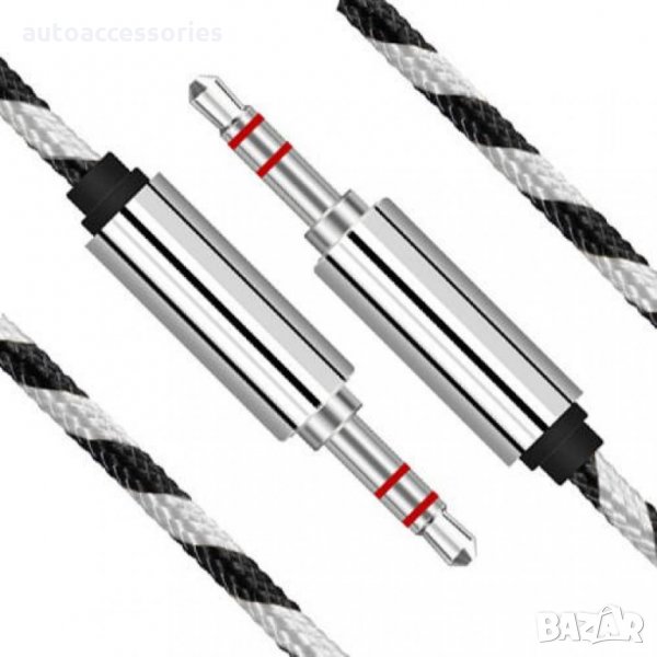 3000052592 AUX кабел, 3.5мм мъжко + 3.5мм мъжко,1.5M кабел Mini Jack AB-1.5-1.5M, снимка 1