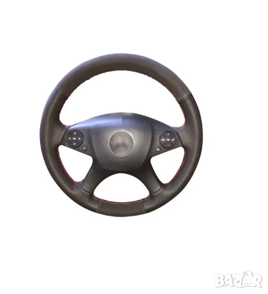 Калъф за волан шиещ 38 см. подходящ за Mercedes-Benz C-class W204 (2007-2015), снимка 1