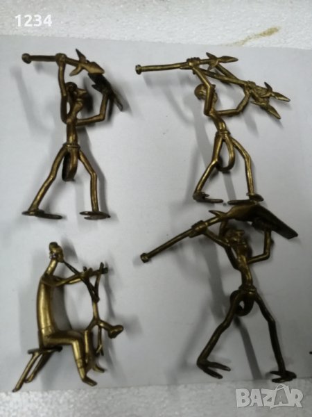 Месингови статуетки 14 см, снимка 1