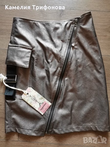 Кожена пола Negative PAUSE JEANS , снимка 1