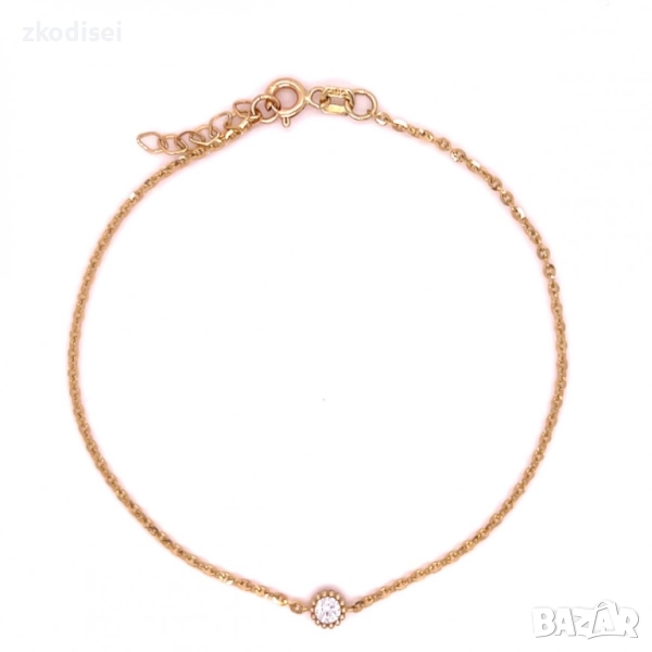 Златна дамска гривна 1,23гр. 19,0см. 14кр. проба:585 модел:33729-4, снимка 1