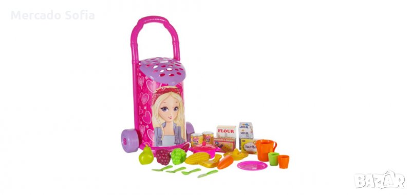 Количка за пазар с аксесоари, снимка 1