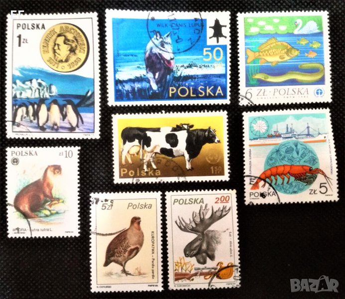 Полша, лот 1 - марки "Животни", 1*9, снимка 1
