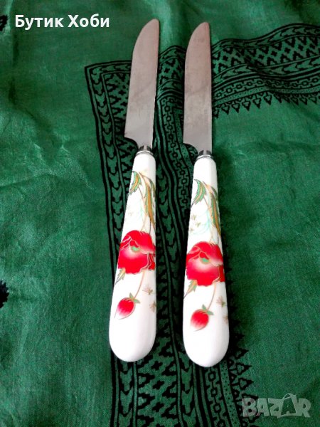 Ножове с порцеланови дръжки, снимка 1