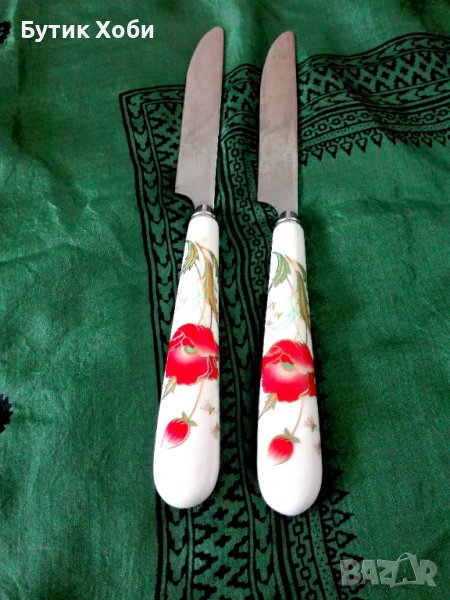Ножове с порцеланови дръжки, снимка 1