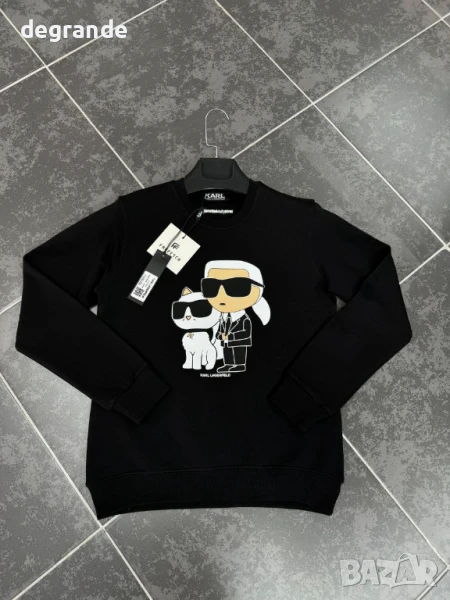 Черна Памучнa блузa Carl Legerfеld, снимка 1