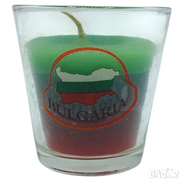 Свещ в стъклена чашка България, снимка 1