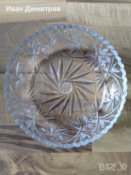 Старинна кристална фруктиера/ Antique crystal fruit bowl, снимка 1