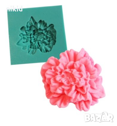 Рошаво Цвете силиконов молд форма декорация торта фондан шоколад и др., снимка 1