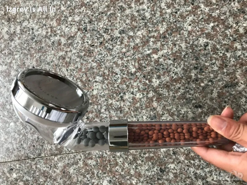 СПА душ слушалка с германиий и турмалин / Размерът и е универсален, снимка 1