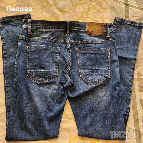 Мъжки дънки с копчета, снимка 3 - Дънки - 54178075