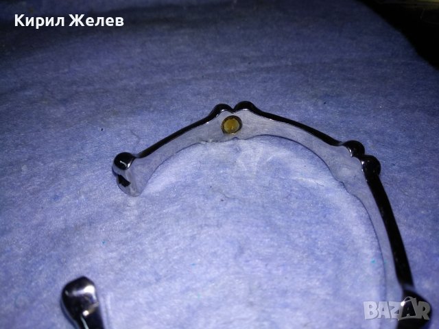 ДИЗАЙНЕРСКИ ВИНТИДЖ АРТ МОДЕЛ ГРИВНА ЛЕГИРАНА БЛАГОРОДНА НЕРЪЖДАЕМА СТОМАНА 38047, снимка 6 - Гривни - 40856304