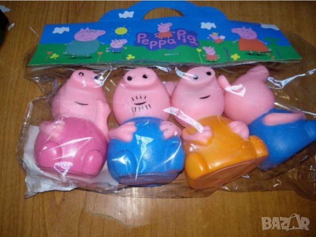 Пепа Пиг,фигурки за торта или игра,гумени,със звук, снимка 1 - Играчки за стая - 39925561