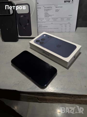 17 cycle! КАТО НОВ Iphone 17 Pro Blue + калъф, снимка 6 - Apple iPhone - 54141639