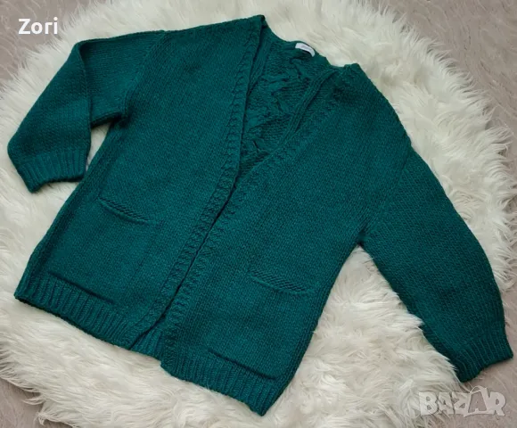 РАЗКОШНА зелена жилетка