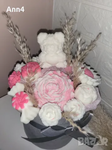 букет от соеви свещи , снимка 2 - Декорация за дома - 48807308