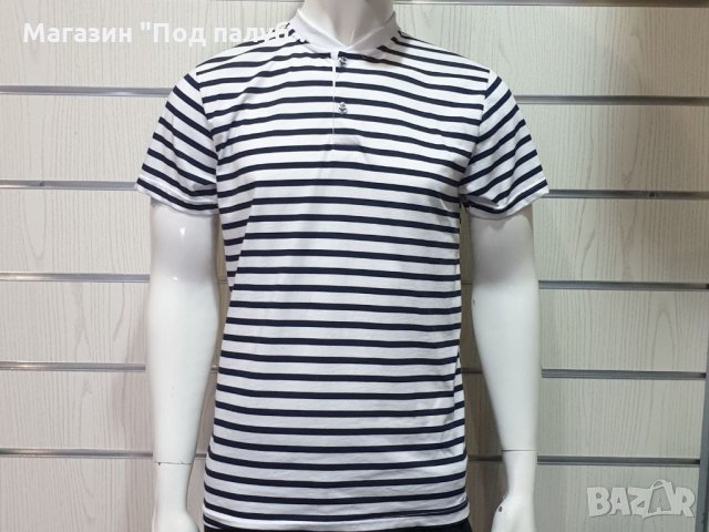 Нова мъжка моряшка блуза на райе с копчета, снимка 11 - Тениски - 30312694