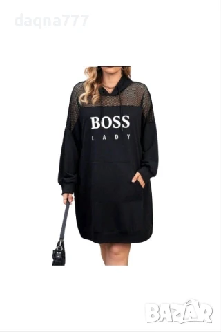 Дамска рокля/ суичър модерна, ежедневна, с качулка, , снимка 12 - Суичъри - 50677675