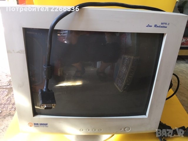 монитор от соца антика Belinеa за 30лв, снимка 1 - Работни компютри - 25679393