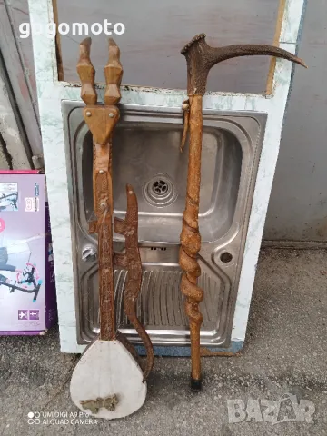 тояга, бастун, уникат, ръчна изработка,стар, старо, арт, естествен рог,made in GERMANY, HAND MADE, снимка 2 - Антикварни и старинни предмети - 47473674