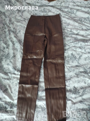 Кожен панталон тип клин