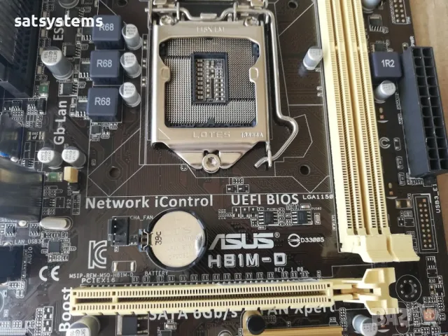 Дънна платка Asus H81M-D Socket LGA1150, снимка 4 - Дънни платки - 48134537