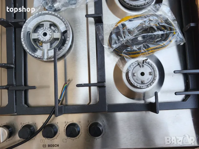 Нов Газов плот за вграждане Bosch Series 6 PCQ7A5I90 / 01 (75 см, Инокс)  , снимка 7 - Котлони - 55846895