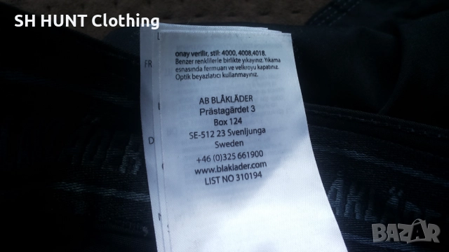 BLAKLADER 1525 Lightweight Craftsman Work Trousers размер 48 / M работен панталон W4-512, снимка 18 - Панталони - 52092300