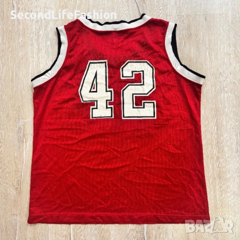 Баскетболен потник Russell Athletic Vintage дамски произведен в САЩ, #42 Lowell, снимка 6 - Потници - 53343673