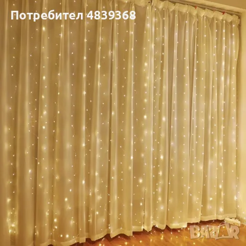 ПРОМОЦИЯ  КОЛЕДНА LED ЗАВЕСА – 300 LED , снимка 2 - Декорация за дома - 56288256