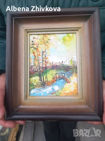 масло на картон