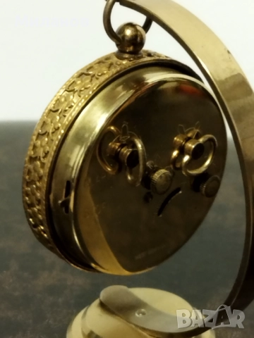 Стар механичен будилник, настолен часовник, снимка 7 - Антикварни и старинни предмети - 52153025