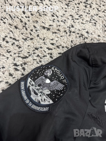 Мъжки двулицев бомбер ALPHA INDUSTRIES. Размер М, снимка 10 - Якета - 52816595