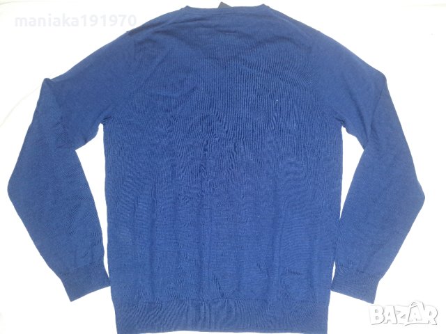 Mario Conti Berto merino V neck (XL) мъжки пуловер 100% Merino Wool , снимка 2 - Пуловери - 42544556