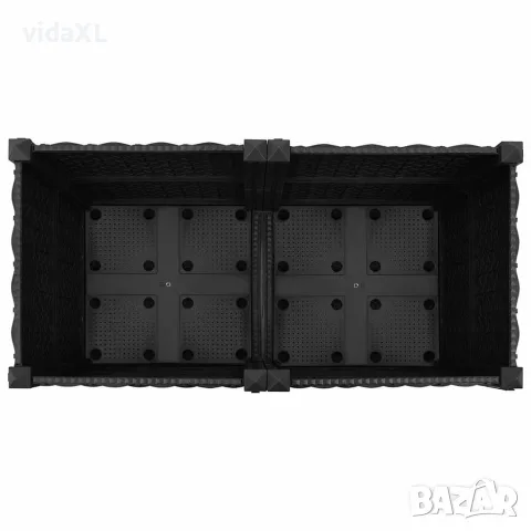 vidaXL Повдигната леха 80x40x38 см, полипропилен, снимка 5 - Саксии и кашпи - 56146615