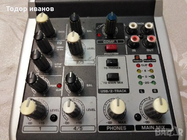 Behringer xenyx q502 usb, снимка 3 - Ресийвъри, усилватели, смесителни пултове - 31624829