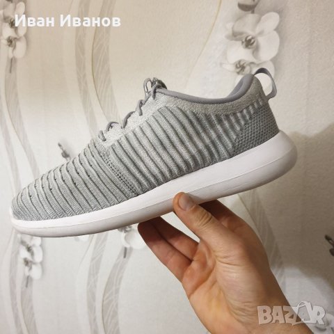 маратонки  NIKE ROSHE TWO FLYKNIT "WOLF GREY" номер 44-44,5, снимка 9 - Маратонки - 40283132