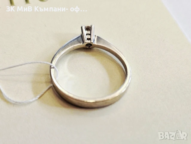 Златен пръстен с диамант 2.2гр 03128-16, снимка 4 - Пръстени - 51354744